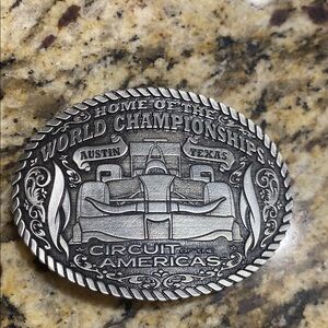 Circuit of the Americas Silver Belt Buckle